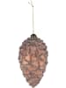 Clayre & Eef 2-delige set: kerstballen lichtbruin