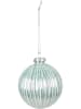 Clayre & Eef 2-delige set: kerstballen zilverkleurig - Ø 8 cm