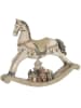 Clayre & Eef Figurka dekoracyjna "Rocking horse" w kolorze beżowym - 22 x 19 x 5 cm