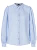 More & More Blouse lichtblauw/wit