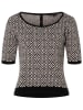 More & More Pullover in Schwarz/ Weiß