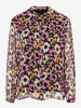 More & More Blouse zwart/oranje/roze