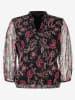 More & More Bluse in Schwarz/ Pink