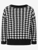 More & More Pullover in Schwarz/ Weiß