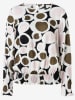 More & More Blouse wit/grijs/zwart