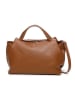 maison héritage PARIS Leder-Shopper "Emerald" in Hellbraun - (B)48 x (H)28 x (T)22 cm