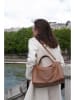 maison héritage PARIS Skórzany shopper bag "Emerald" w kolorze jasnobrązowym - 48 x 28 x 22 cm