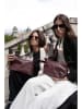 maison héritage PARIS Leder-Umhängetasche "July" in Bordeaux - (B)33 x (H)20 x (T)13 cm