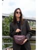 maison héritage PARIS Leder-Henkeltasche "Mini Votti" in Bordeaux - (B)30 x (H)17 x (T)8 cm