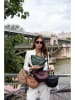maison héritage PARIS Leder-Henkeltasche "Mini Votti" in Schwarz - (B)30 x (H)17 x (T)8 cm