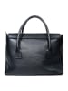 maison héritage PARIS Leder-Henkeltasche "Elara" in Schwarz - (B)36 x (H)26 x (T)12 cm