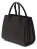 maison héritage PARIS Leren handtas "Trip Graine" zwart - (B)30 x (H)24 x (D)15 cm
