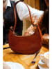 maison héritage PARIS Leder-Schultertasche "Orion" in Hellbraun - (B)21 x (H)18 x (T)5 cm