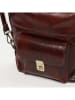 maison héritage PARIS Leder-Schultertasche "Alexis" in Braun - (B)32 x (H)32 x (T)9 cm