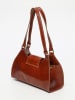 maison héritage PARIS Leder-Schultertasche "Alina" in Hellbraun - (B)32 x (H)19 x (T)9 cm