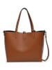maison héritage PARIS Leder-Schultertasche "Elix" in Hellbraun - (B)36 x (H)30 x (T)11 cm
