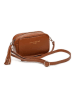 maison héritage PARIS Leder-Umhängetasche "Mini Gaby" in Hellbraun - (B)28 x (H)22 x (T)8 cm
