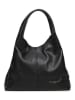maison héritage PARIS Leder-Schultertasche "Tikki" in Schwarz - (B)40 x (H)28 x (T)14 cm