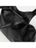maison héritage PARIS Leder-Schultertasche "Tikki" in Schwarz - (B)40 x (H)28 x (T)14 cm