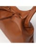 maison héritage PARIS Leder-Schultertasche "Tikki" in Hellbraun - (B)40 x (H)28 x (T)14 cm