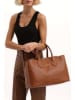 maison héritage PARIS Leren handtas "Milia" lichtbruin - (B)40 x (H)22 x (D)16 cm