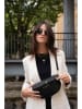 maison héritage PARIS Leder-Brustbeutel "Kimi Croco" in Schwarz - (B)28 x (H)15 x (T)5 cm