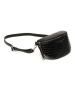 maison héritage PARIS Leder-Brustbeutel "Kimi Croco" in Schwarz - (B)28 x (H)15 x (T)5 cm