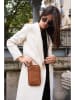 maison héritage PARIS Leder-Handytasche "Laila" in Hellbraun - (B)11 x (H)18 cm