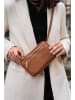 maison héritage PARIS Leder-Handytasche "Laila" in Hellbraun - (B)11 x (H)18 cm