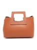 maison héritage PARIS Leder-Henkeltasche "Jini" in Hellbraun - (B)30 x (H)22 x (T)10 cm