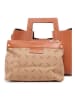 maison héritage PARIS Leder-Henkeltasche "Jini" in Hellbraun - (B)30 x (H)22 x (T)10 cm