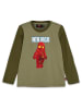 LEGO Longsleeve in Khaki/ Rot