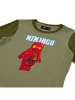 LEGO Longsleeve in Khaki/ Rot