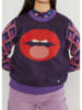 Blutsgeschwister Trui "Cosy Storyteller" paars/rood