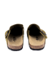 billowy Leren clogs kaki