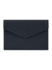 BAGmori Leder-Geldbörse in Dunkelblau/ Dunkelblau - (B)9 x (H)13 x (T)1 cm