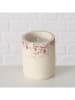 Boltze 2er-Set: Kerzen ''Bernada'' in Beige/ Rosa - (H)8 x Ø 6,5 cm