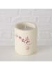 Boltze 2er-Set: Kerzen ''Bernada'' in Beige/ Rosa - (H)8 x Ø 6,5 cm