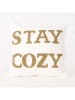Boltze Decoratief kussen "Cosy" crème/lichtbruin - (L)45 x (B)45 cm
