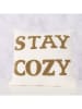 Boltze Dekokissen ''Cozy'' in Creme/ Hellbraun - (L)45 x (B)45 cm