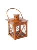Boltze 2-delige set: lantaarns "Farol" bruin/lichtbruin - (B)10 x (H)13 cm