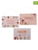 Boltze 3er-Set: Dekoschilder ''Levana'' in Bunt - (L)14 x (B)21 cm