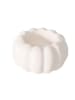 Boltze 2-delige set: theelichthouders "Pumpky" wit/oranje - (H)4 x Ø 8 cm