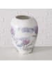 Boltze Vase "Protea" in Weiß/ Lila - (H)23 x Ø 18 cm