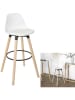 Ethnical Life Barkruk wit - (B)37 x (H)91 x (D)41 cm