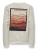 KIDS ONLY Sweatshirt "Columbus" in Creme/ Hellbraun