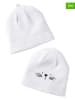vertbaudet 2-delige set: pasgeborenebeanies wit
