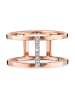 caï Rosévergulde ring met edelstenen