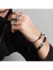 caï Leren armband zwart