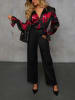 LA Angels Bluse in Schwarz/ Rot